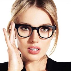 Occhiali da sole Feishini Occhiali quadrati adorabili carini Montatura per occhiali da donna alla moda con blocco della luce blu