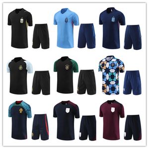 Män barn Portugal Tracksuit Jerseys Mixed National Team Football Training Suit 22 23 Portugieser Shorts Sleeves Tracksuits Shirt Kits Survetement Sportswear