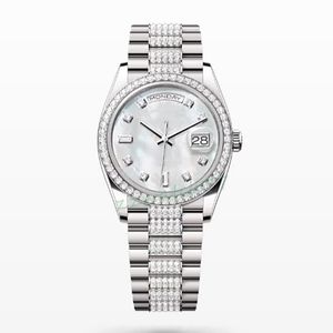 Relógios de alta qualidade relógios de pulso mulheres relógio de quartzo azul flor dial diamante senhoras luxo relógio de pulso preto branco atacado moda vintage relógio l