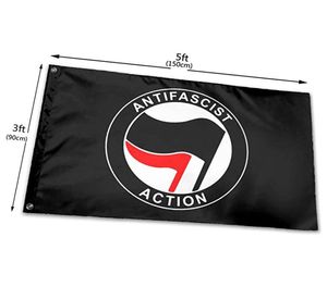 Bandeira da Paz Antifascista de Alta Qualidade 3x5Ft Costura Dupla Decoração Banner 90x150cm Festival de Esportes Poliéster Digital Impresso Wh2581434