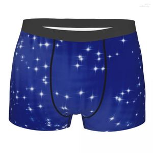 Cuecas boxer homens brilho estrelas fundo calcinha masculina shorts respirável roupa interior dos homens briefs sexy boxers