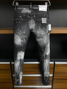 Italian fashion European and American men's casual jeans high-end washed hand polished quality optimized 990302