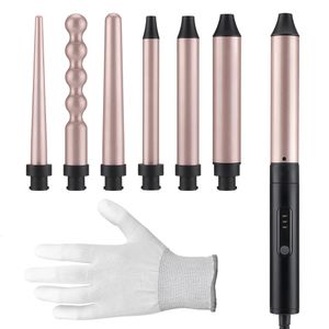 Curling Irons 6 In 1 Professional iron Fast Heating Longlasting Electric Hair Curler Wave Wands Styling Appliances 32mm 25mm19mm 231023