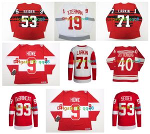 Moritz Seider Dylan Larkin Detroit Hockey Trikot CCM Throwback Red Wings Bob Probert Steve Yzerman Sergei Fedorov Andrew Copp Alex DeBrincat Lucas Raymond Fabbri