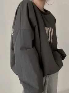 Kvinnors hoodies Sydkorea Höst och vinter Enkel mångsidig lös topp Casual Outwear Letters Tryckt tröja mode