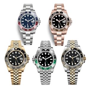 Zegarek na lewą rękę męską 2023 Zielona tarcza U1 Automatyczne Sapphire 904L ze stali nierdzewnej zegarek sportowy vs Luminous GMT Montre de lukse korzenie piwo luksusowe zegarki Montre