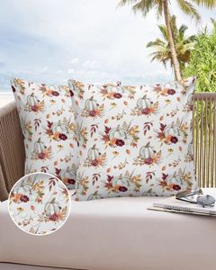 Pillow Case 2/4pcs Outdoor Cushion Cover Cover Dziękczynienia jesień dyni liść klonu rzut poduszka osłona sofa