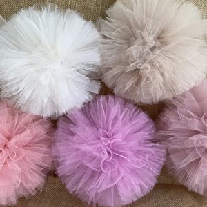 Other Event Party Supplies 6pcs Tulle pom poms Party wedding decoration baby shower Birthday Party home Decorations Bridal Shower Bachelorette Girls Party 231023