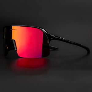 Utomhussport Eyewear 4 Lens Kapove Brand Cykel Sport Cycling Glasögon Väg Polariserade Cycling Solglasögon Män Kvinnor utomhuscykel Solglasögon Partihandel 230414