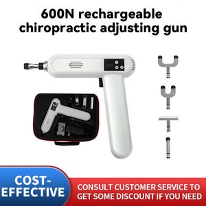 Ganzkörpermassagegerät 600N, wiederaufladbar, Chiropraktik-Aktivator, Massagepistole, elektrisches Einstellwerkzeug, Quiropraxia Instrumentos 231024