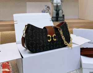 Women's underarm Factory Ladies Shoulder Bags Direct Triumphal Arch Sale Chain hobo handbag Strap New Versatile Brand High Sense Leather Single