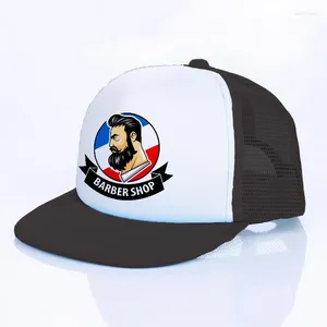 Kulkapslar män hår skägg rakar trim shop platt baseball cap kvinnor skönhet salong snapback barber reklam trucker hat yf113