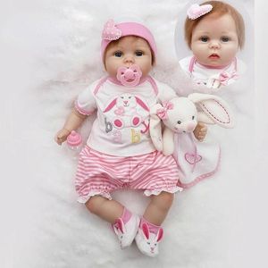 Puppen Baby Jungen und Mädchen Silikon geboren Kinderspielzeug süße Simulation Geburtstagsgeschenke Weihnachten 231024