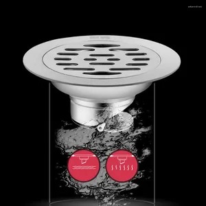 Banyo Aksesuar Seti 1 PC Paslanmaz Çelik Yuvarlak Yuvarlak Yuvarlak Drenaj Banyo Anti-Odor Derin Conta Kalınlaştırılmış Mutfak Deodorant Duş Su Filtresi