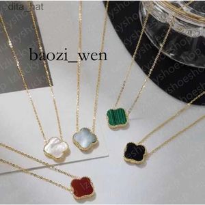 Jewelry Four Clover Designer High Quality Gold Necklace Valentine Mother's Day for Girlfriend with Box