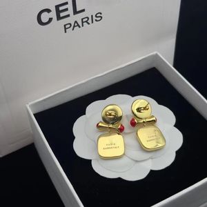 marca di lusso geometria designer fascino orecchini borchie per le donne retro vintage oro 18k rame nodo d'amore bowknot orecchino orecchini anelli di orecchio bei gioielli