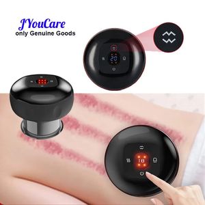 Back Massager Jyoucare Electric Vacuum Cupping Skin Scraping burkar Professional Sug Cups Blood Cupping Guasha Therapy Health Care 231024