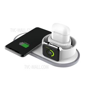 3 I 1 10W Fast Charge Wireless Charger Charging Pad Station för Apple Watch AirPods iPhone 13 12 Pro Max