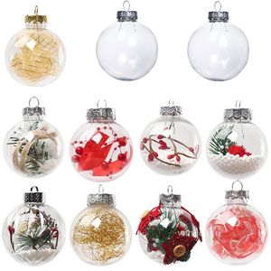 Enfeites de bugigangas de casamento, bolas de natal, decoração, bolas de natal, bolas transparentes, enfeites de natal lt595