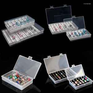 Jewelry Pouches Rectangle Acrylic Bracelet Bead Assorted Storage Collection Box Troll Beads Projects Holder Bar Organizer Tray Container