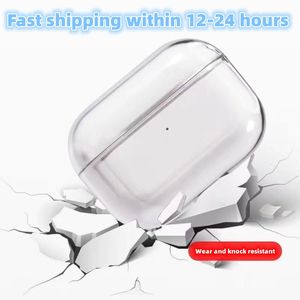 Transparent omslag för AirPods Pro 2 AirPods 3 hörlurar Airpod Bluetooth -hörlurtillbehör Skydd Cover Apple Wireless Charging Box Sock Proof Case