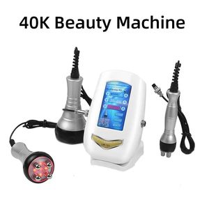 Face Care Devices 40K 3 in 1 Cavitation Ultrasonic Body Slimming Machine RF Beauty Device Massager Tool Skin Tighten Lifting 231023