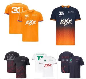 F1 Formula One Racing T-Shirt Yaz Takımı Yuvarlak Boyun Kısa Kollu Aynı Özel