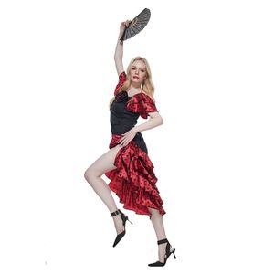 Косплей Eraspooky, женский костюм для фламенко, традиционный сеньорита, испанская танцовщица, костюм на Хэллоуин, карнавальное вечерние платье для Пурима, Upcosplay