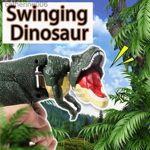 Andra leksaker Swing Dinosaur Fidget Toys Novel Telescopic Children Decompression Toy Creative Hand-opered Jurassic World Xmas Gifts for KidsL231024
