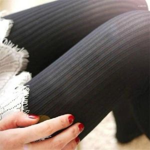 Kadın Çorap Visnxgi Bahar Tayt Stripe Velvet Hosiery Düz Renk Femme Standart Çoraplar Örgü dikiş Külotlu çorap Yüksek Kalite