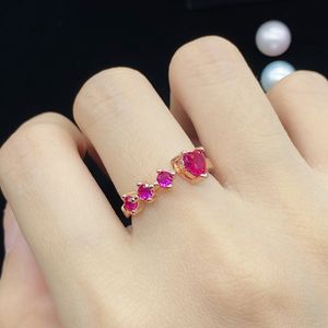 Moda feminina jóias anel de casamento amor em forma de coração rosa cristal vermelho zircão diamante rosa anel de ouro ajustável presente de aniversário