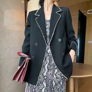 Women's Suits Blazers Suit Jacket Women's Spring And Autumn Versatile Korean Version Loose Small Fragrance Suit Coat Student British Style Fashion 231024