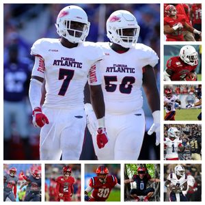 Maglia da calcio Florida Atlantic Owls 37 Amari Wansley 71 Chaz Neal 31 Dwight Toombs II 55 Woody Jean 3 Larry McCammon III 24 Michal Antoine Jr.