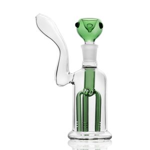 Green 18mm Joint Diffused Arm Tree Percolator Glass Bubbler Water Dab Rigs Bong Smoking Pipe Accessories