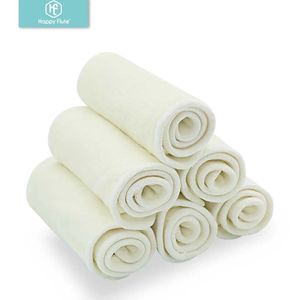 Cloth Diapers Adult Diapers Nappies Happy Flute 5/10 pcs 4 layers bamboo Liner Insert For Baby Cloth Diaper Nappy Natural Bamboo Washable 231024