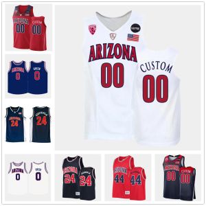 Maglia da basket personalizzata Arizona Wildcats cucita College 24 Andre Iguodala 10 Mike Bibby 13 Deandre Ayton 44 Richard Jefferson 20 Damon St