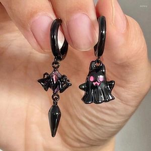 Dangle avize küpeler gotik piercing kadınlar için sevimli hayalet goth damla küpe estetik mücevher aksesuarları cadılar bayramı 2024 yüksek kalite