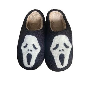 Nuova zucca Halloween fantasma calde pantofole di cotone invernali coppia Outinging pantofole da uomo e da donna