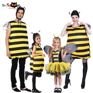 cosplay eraspooky Halloween żółty kostium Bumble dorosły dzieci pszczoła rodzinna cosplay zwierzęta kombinezon świąteczny sukienka dla dzieci