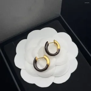 Stud Earrings Europe And The United States Fashion Exquisite Simple Daily Matching Color High-end Small Ear Buckle