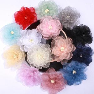 装飾的な花5pcs 9cm 3.5 