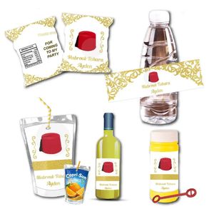 Altri articoli per feste per eventi Circoncision personalizzata Mubarak Sun Drink Pouch Etichette Bolle di sapone Bottiglia d'acqua Adesivi per sacchetti di patatine Decorazioni natalizie 231023