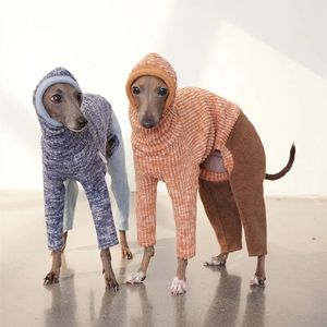 Hundkläder Autumn and Winter Pet Clothes Turtleneck Designer Dog Clothes Bellington Whibit Greyhound Clothes Dogs Accessories Ropa Perro 231024