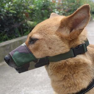 Hundebekleidung, verstellbare Riemen, Maske für kleine Hunde, Maulkorb aus weichem Nylon, verstellbar, Anti-Beißen, atmungsaktiv, stoppt Bellen, Mundschutz