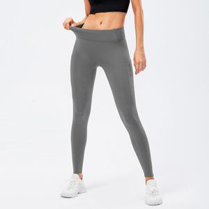 Luluwomen Yoga Align Pants Plus Velvet with Pockets High WAISTレギンス女性スポーツランニングトレーニングフィットネスパンツ