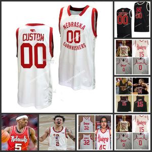 Brice Williams Nebraska Cornhuskers Basquete Jersey Ahron Ulis Jarron Coleman 11 Eli Rice 21 Matar Diop 24 Jeffrey Grace III Nebraska Jerseys Personalizado