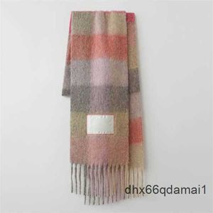 Sciarpa in cashmere da uomo AC Sciarpa coperta stile generale da donna Plaid colorato da donna8LF Sciarpa in vita Sciarpa in cashmere da donna Scialle invernale rosso Sciarpe oversize spesse Avvolge AC