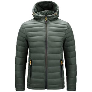 Mens Down Parkas Autumn and Winter Walking Leisure Windproof Warm Hooded CottonPadded Jacket 231024