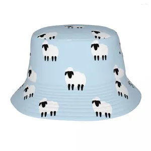 Berets Unisex Bob Hat Cartoon Sheep Vocation Getaway Headwear Foldable Vacation Fishing Gifts Idea