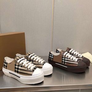 Designer retro randiga rutiga sneakers män casual sko klassiska kvinnor skor bomull sneakers låg topp duk sneakers med låda nr288